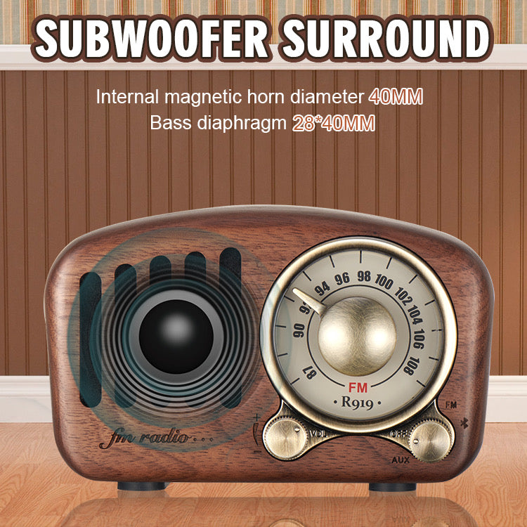 Small Wooden Bluetooth Speaker for Home Decor - Lifestyle Shot