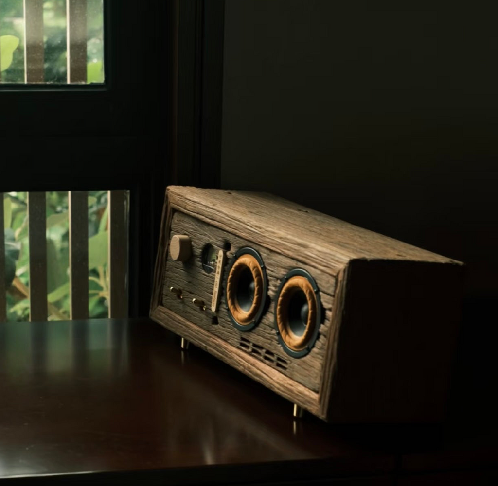 Wabi-Sabi Wood Speaker - Natural Imperfections - Handcrafted Beauty