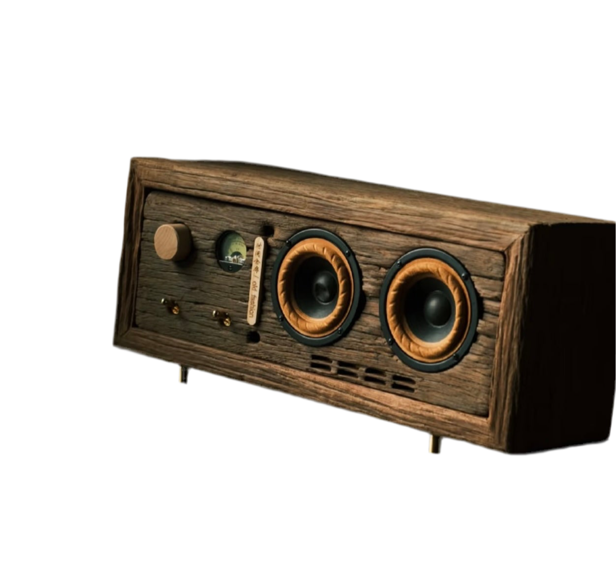 Wabi-Sabi Wood Speaker Handcrafted Reclaimed Timber - Bluetooth Speaker