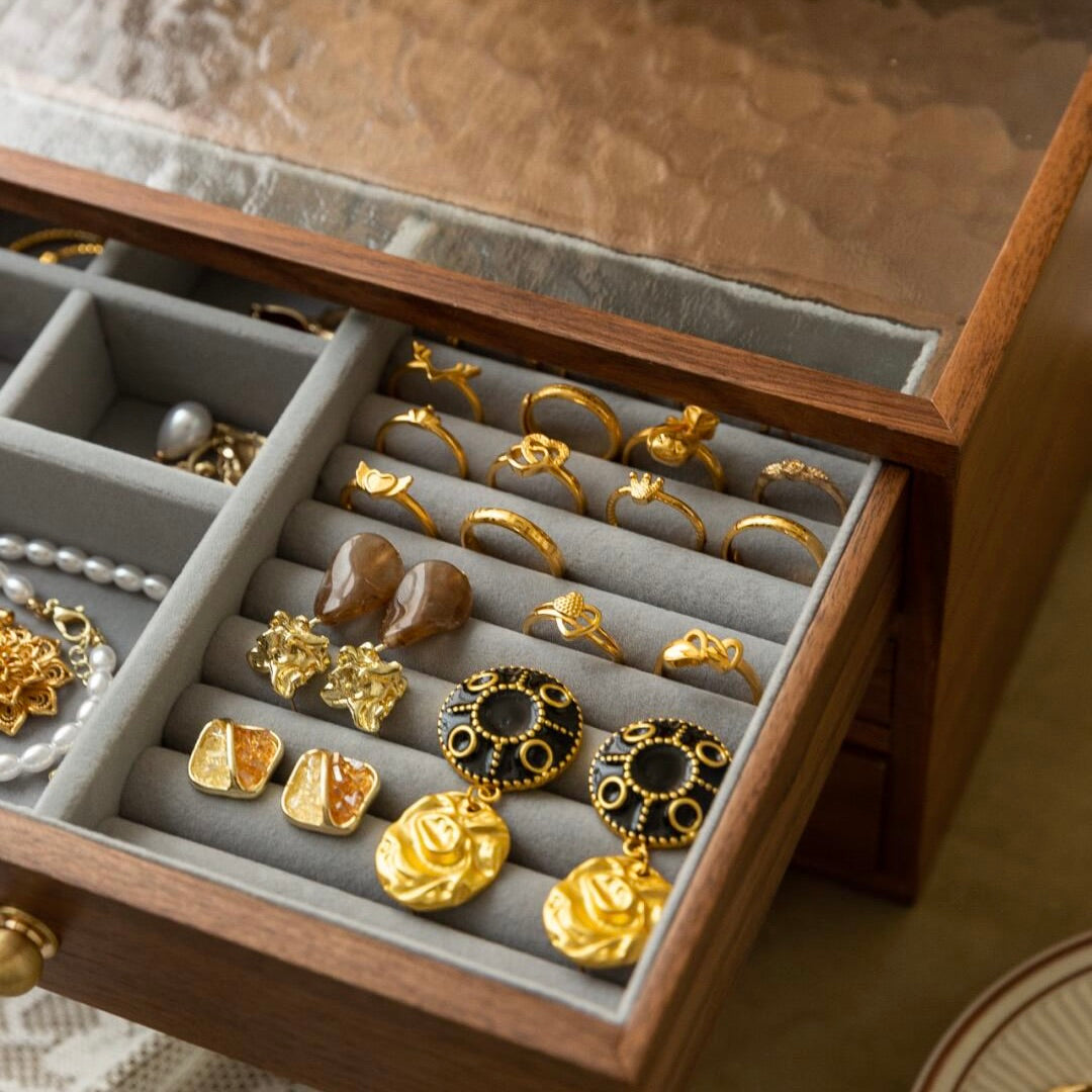 Handcrafted Solid Oak Jewelry Box - FSC Certified Wood - Sustainable Luxury heirloom storage solution