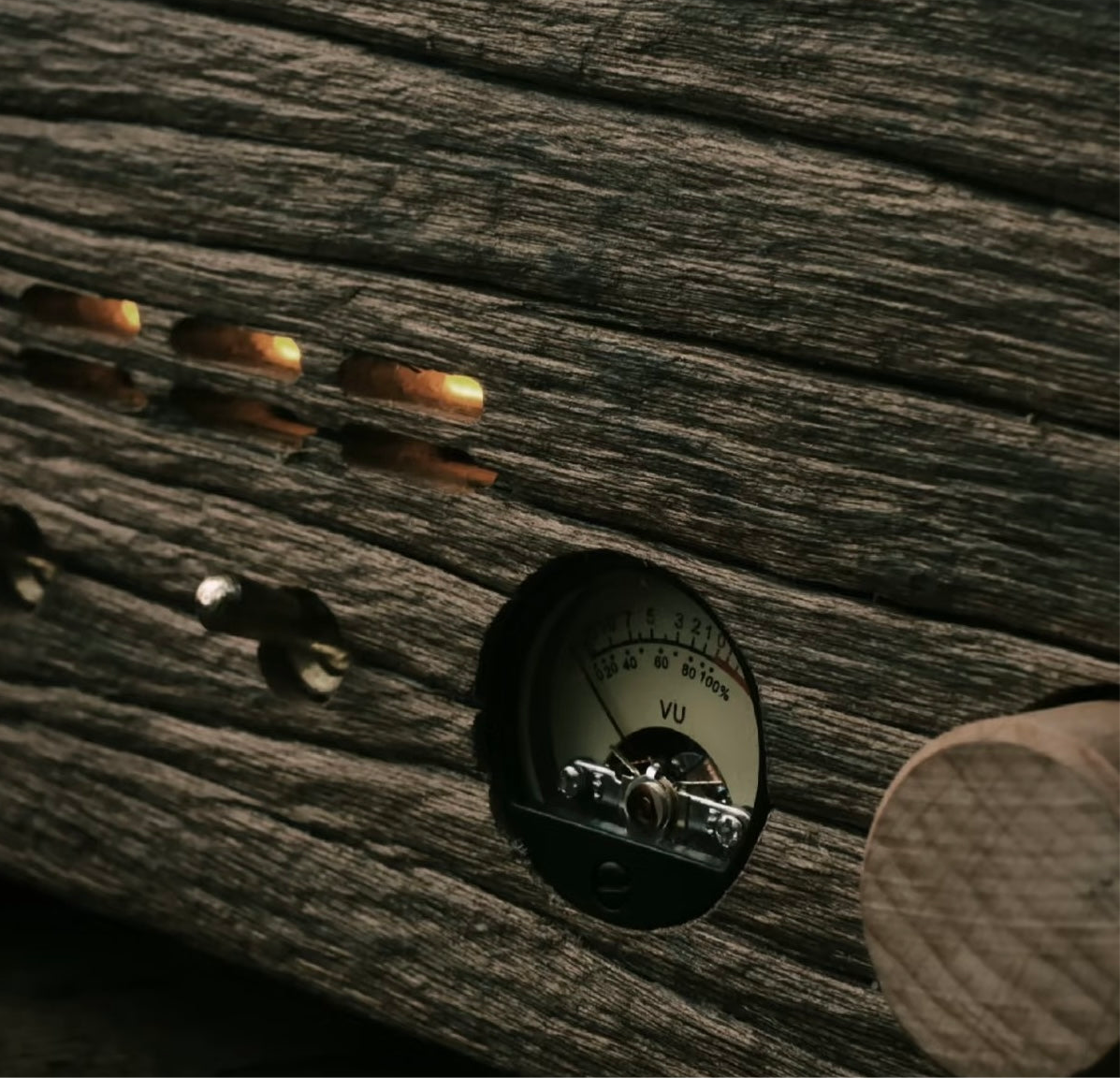 Reclaimed Wood Bluetooth Speaker connectivity features - modern wireless technology in natural wood housing