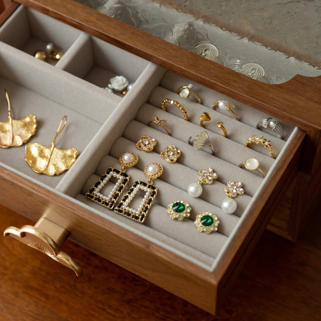 Modern Oriental Style Jewelry Organizer - Handcrafted Excellence - Luxury Storage for wedding occasions
