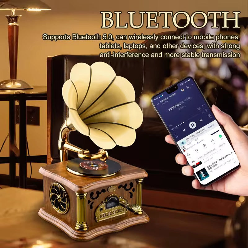 Vintage Turntable Style Wireless Speaker - Collector Item