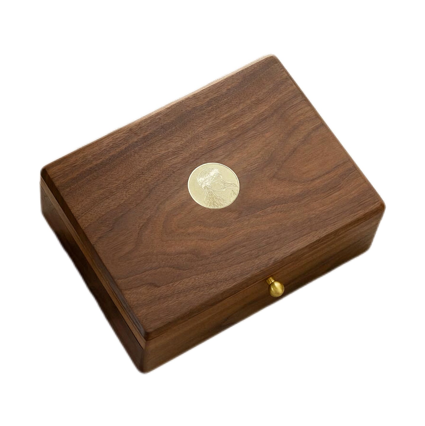 Luxury Anti Tangle Jewelry Box Walnut Brass Organizer - Free Custom Engraving premium storage solution