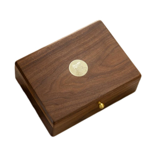 Luxury Anti Tangle Jewelry Box Walnut Brass Organizer - Free Custom Engraving premium storage solution
